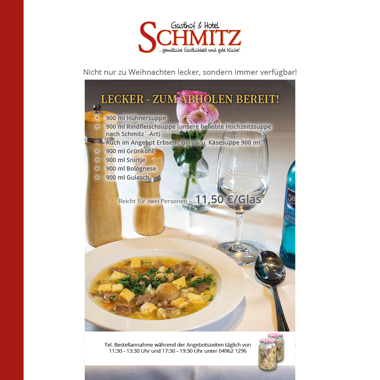 Schmitz Suppen und weitere Angebote im Glas fb